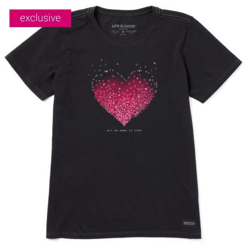 Women's Scattered Hearts Crusher Tee